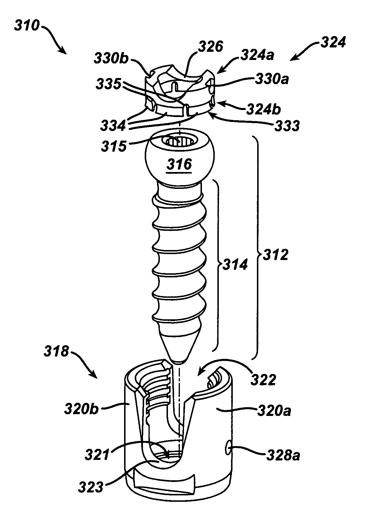 Polyaxial bone screw