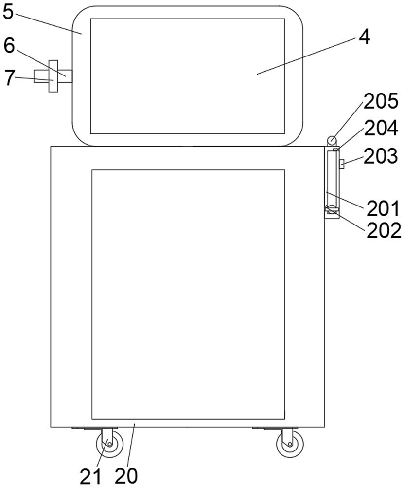 Breathing device with early warning function for medical internal medicine nursing