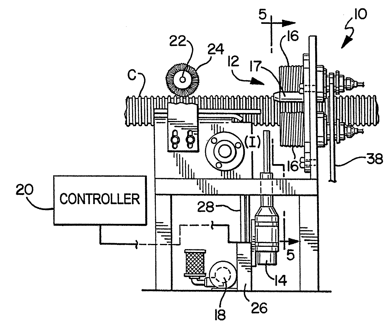 Apparatus for forming rolled lips on thermoplastic containers