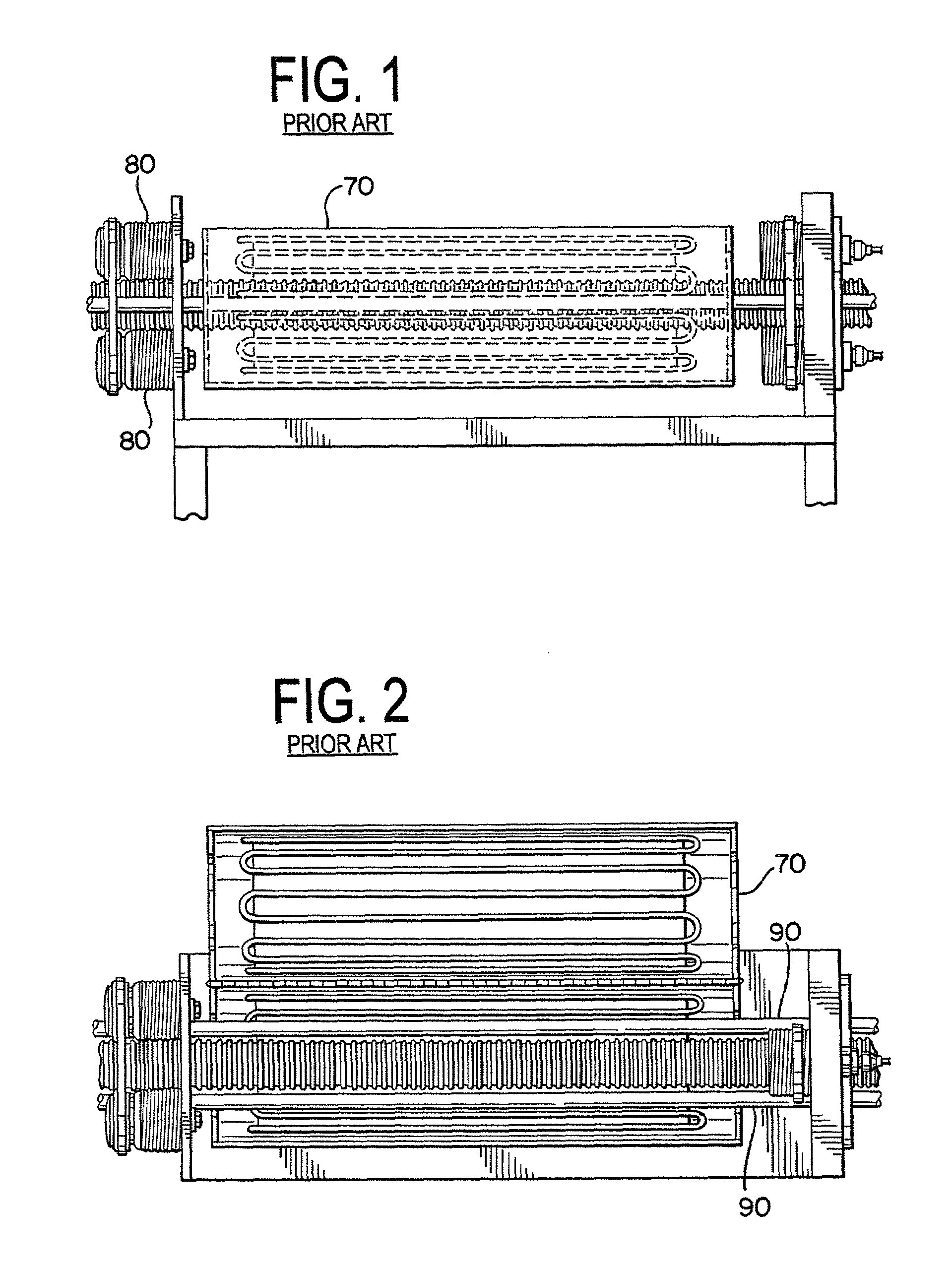 Apparatus for forming rolled lips on thermoplastic containers