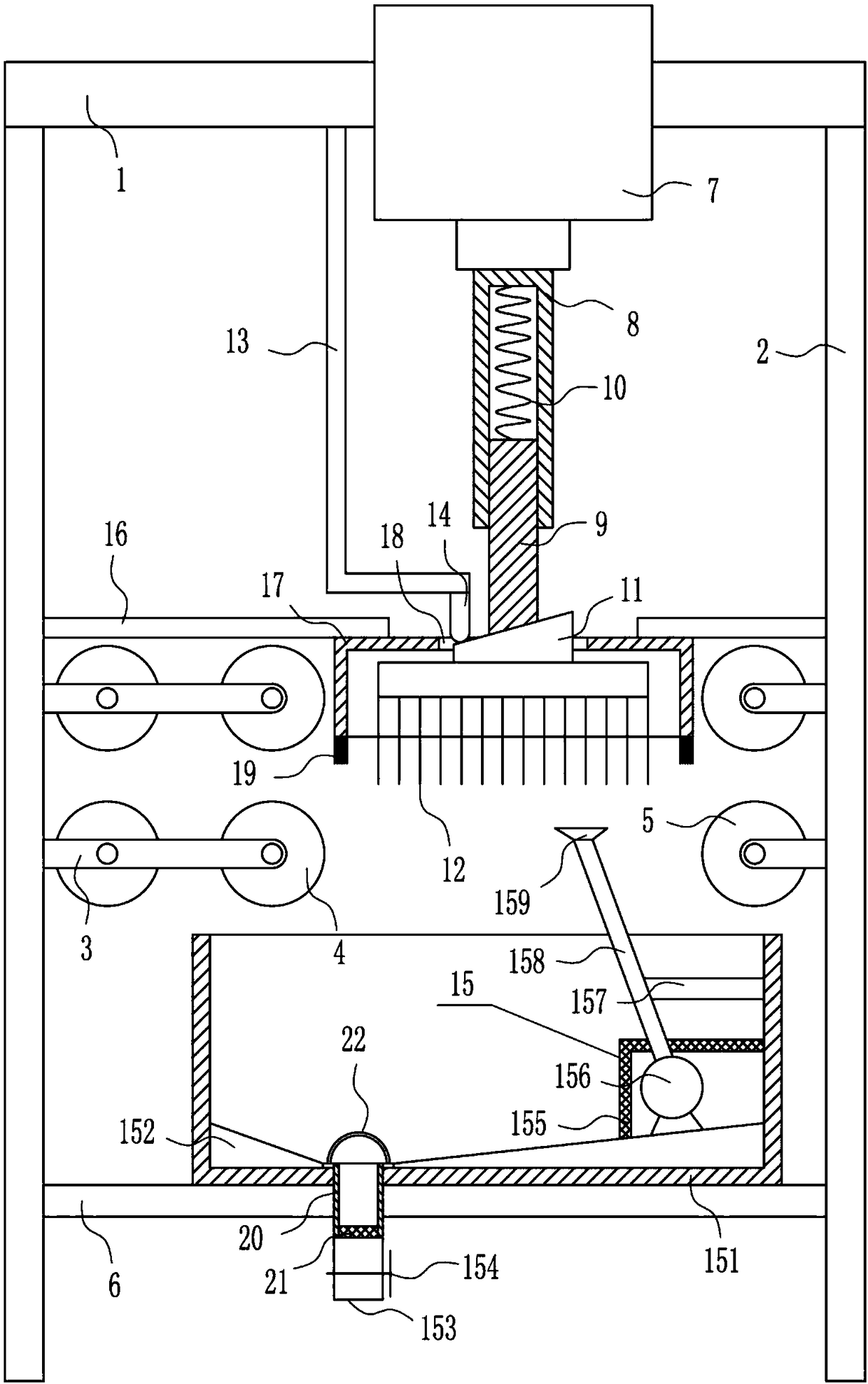 Petroleum processing filtering net cleaning equipment