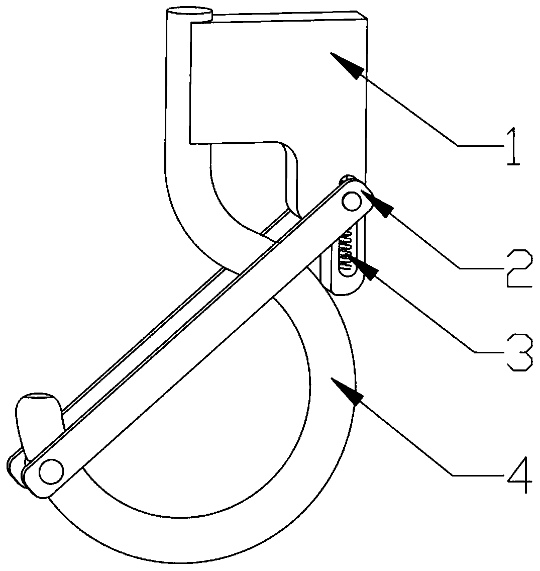 Anti-disengagement device for lifting hook of crane