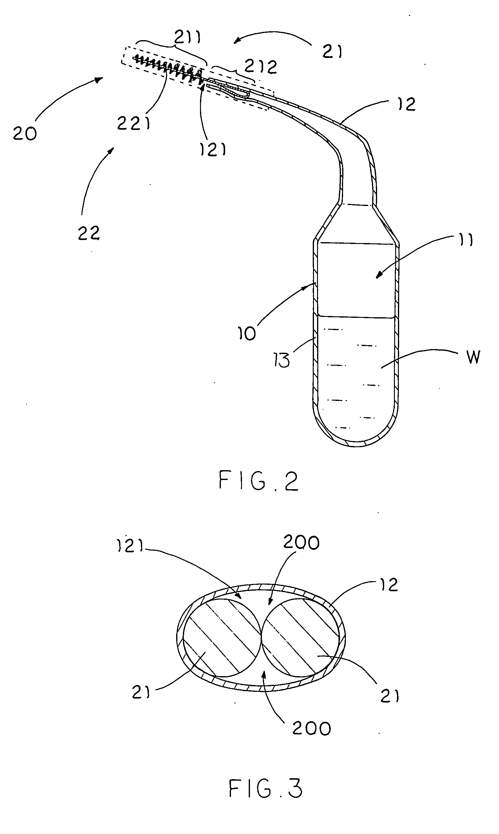 Interproximal squirt brush