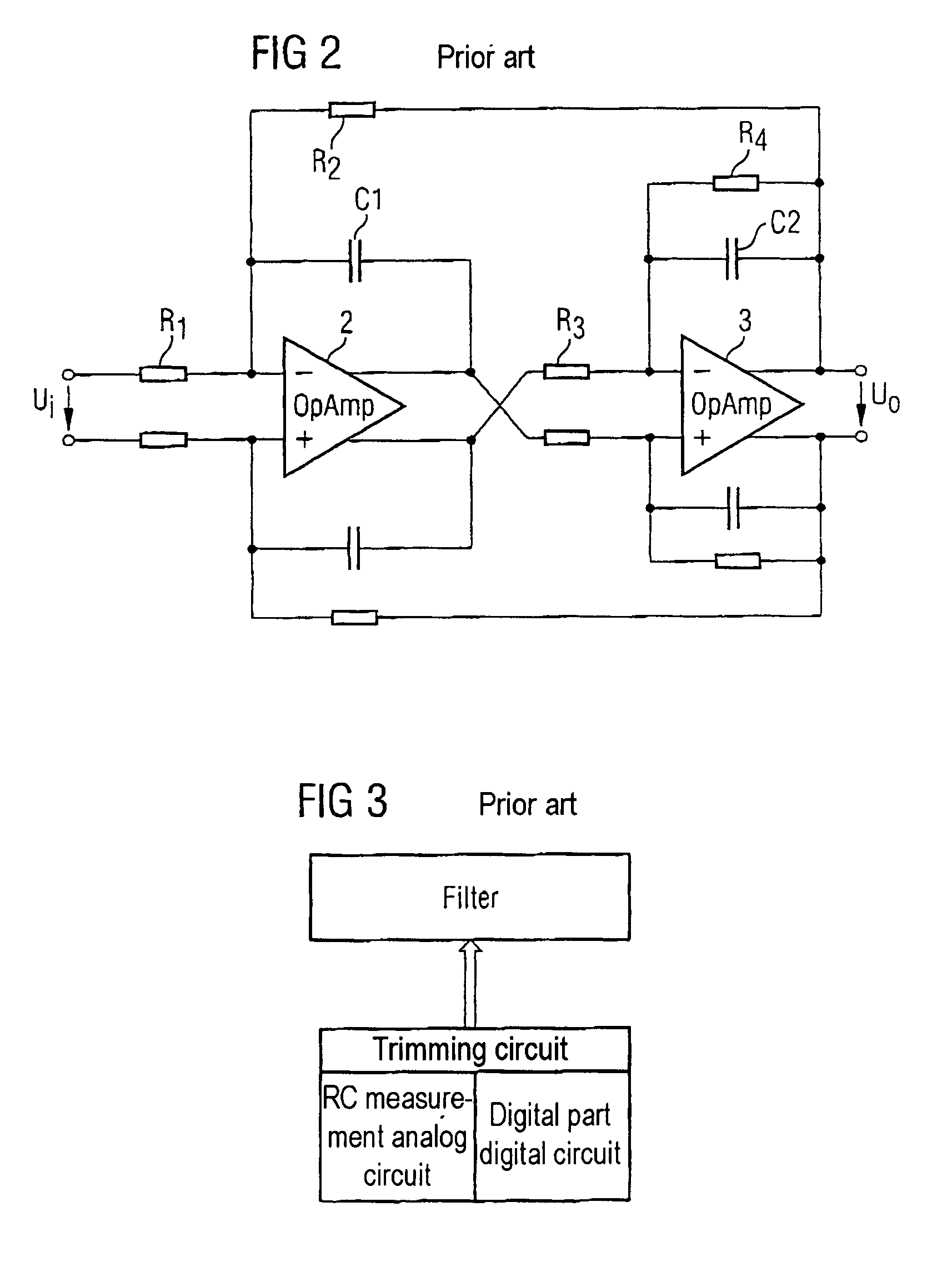 Tuning circuit for a filter