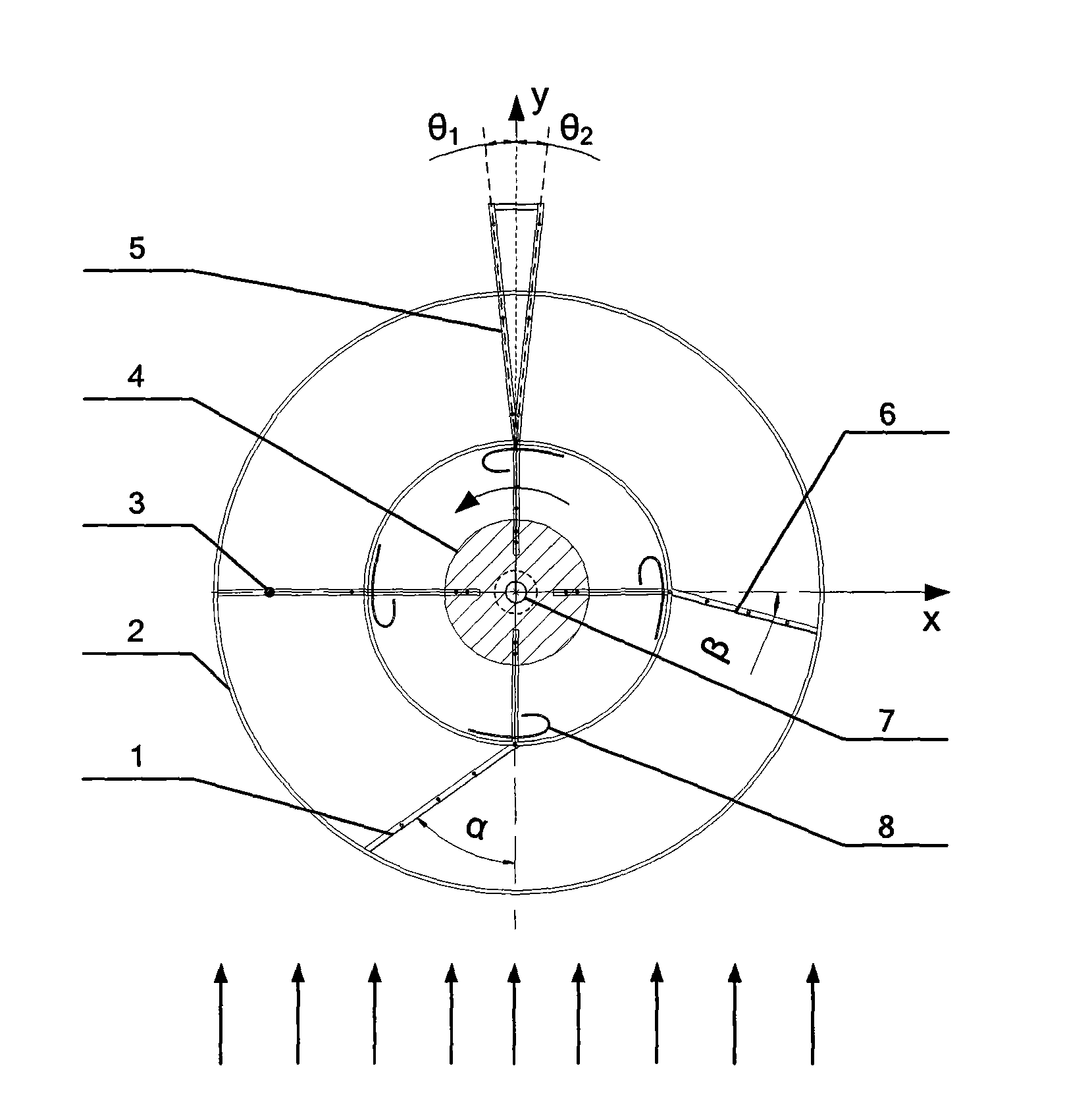 Self-navigation wind gathering device for vertical axis wind driven generator