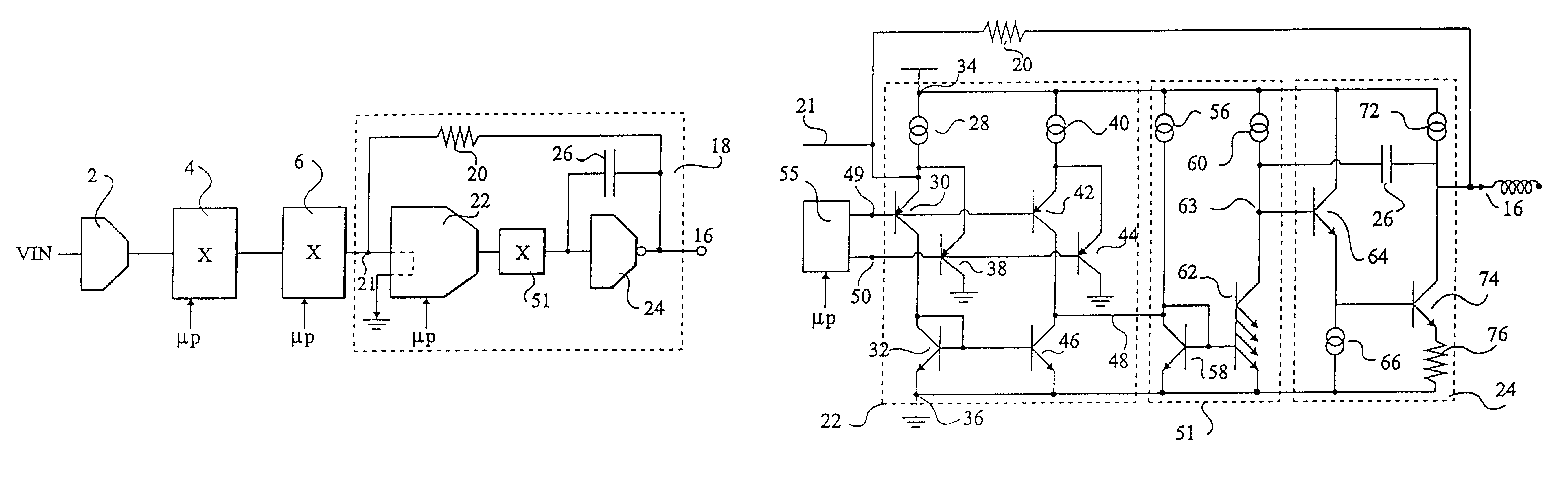 Preamplifier with an adjustable bandwidth