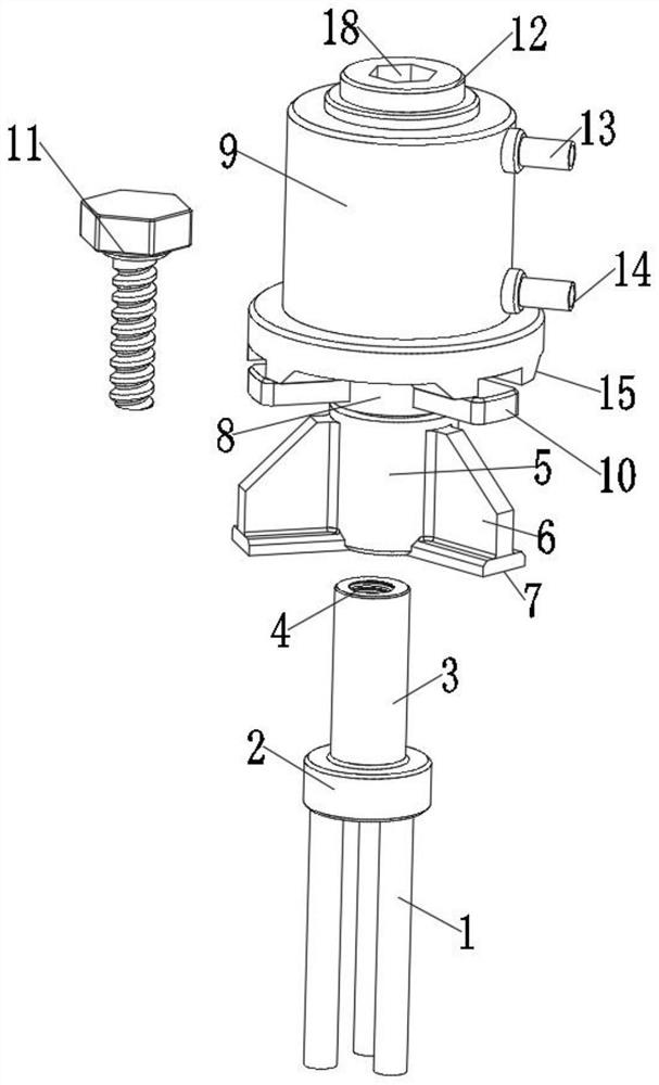 Anti-floating anchor rod detection device and detection method for underground space