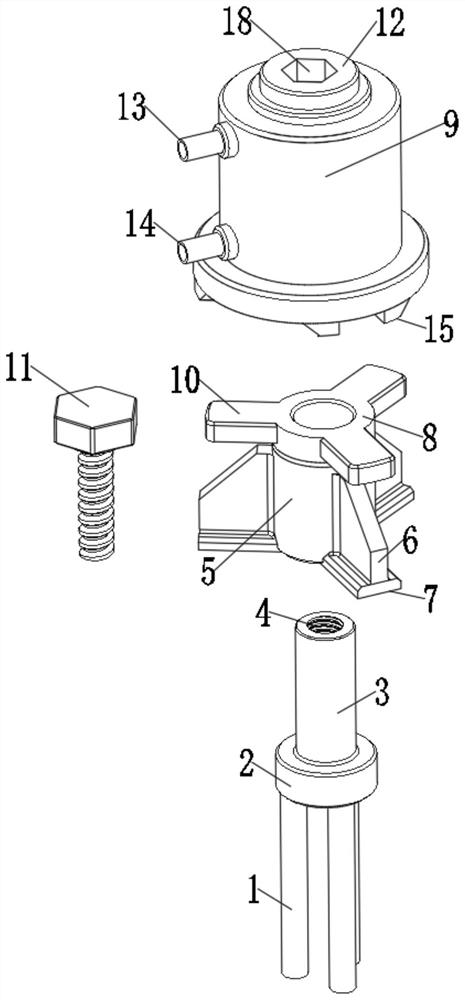 Anti-floating anchor rod detection device and detection method for underground space