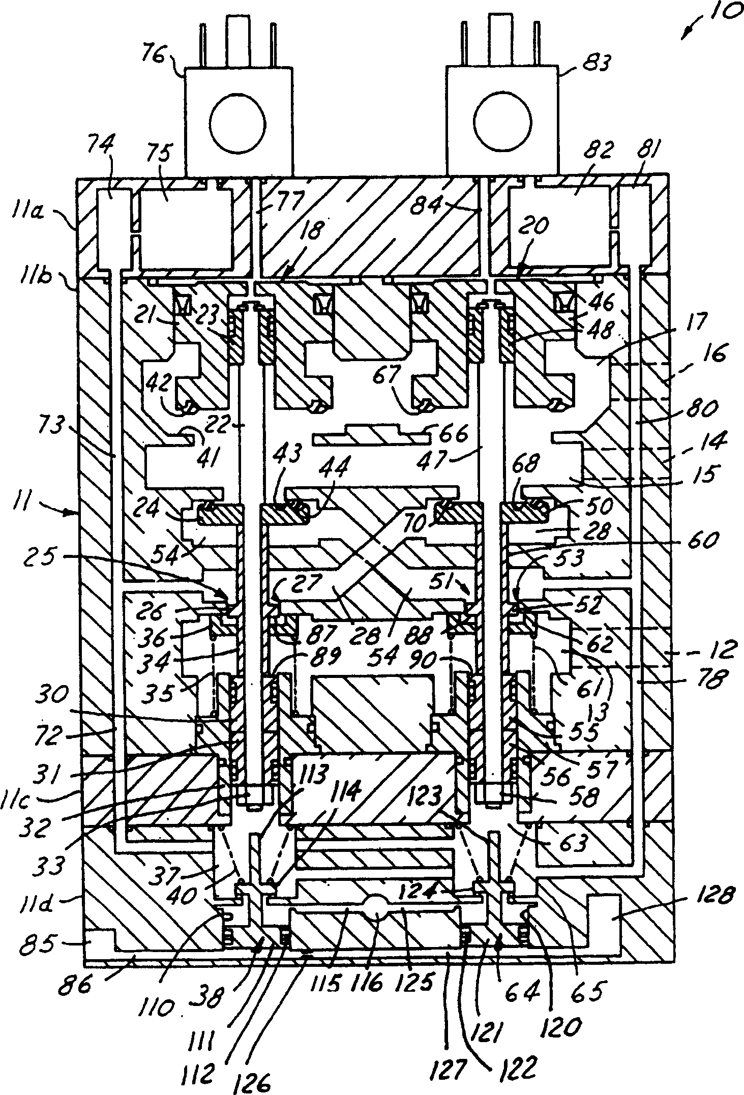Dynamically-monitored double valve with anti-tiedown feature