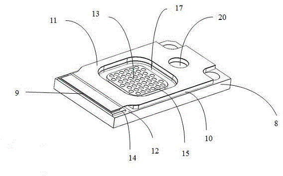 Stacked-array liquid refrigeration type high-power semiconductor laser