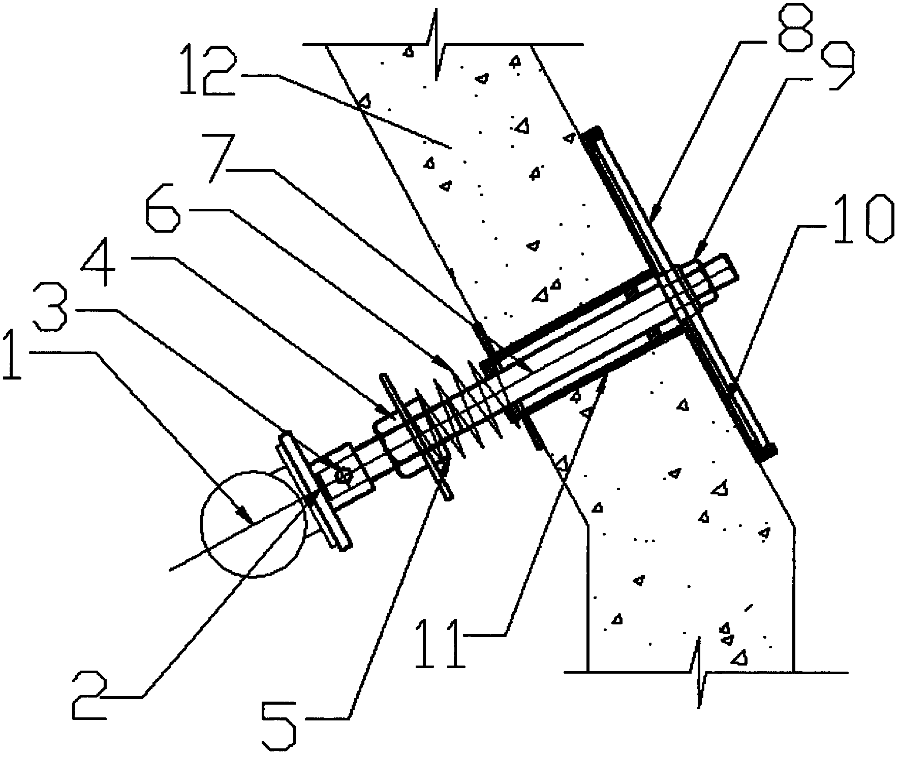 Coal bunker wall vibrating device