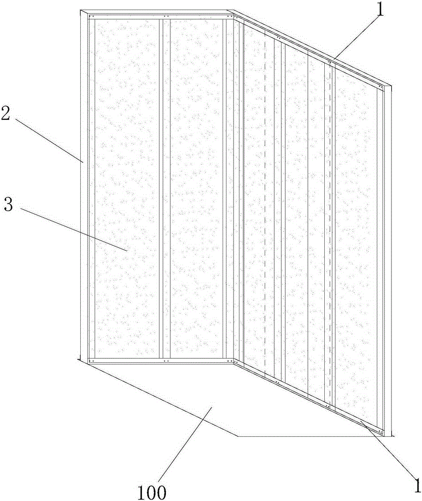 Rapid construction method of indoor secondary lightweight partition wall and the partition wall