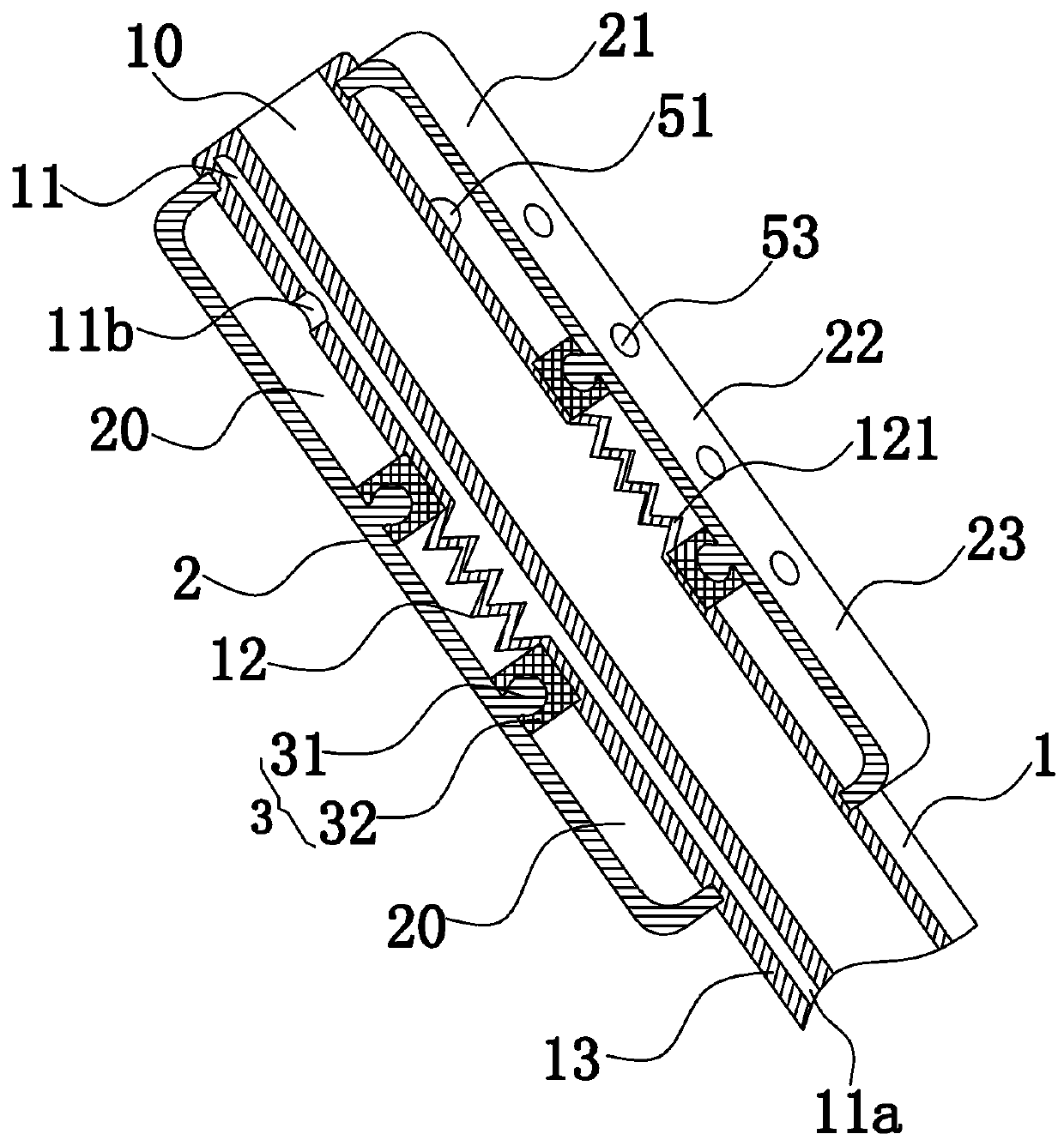 Nasal cavity bleeding stopping device