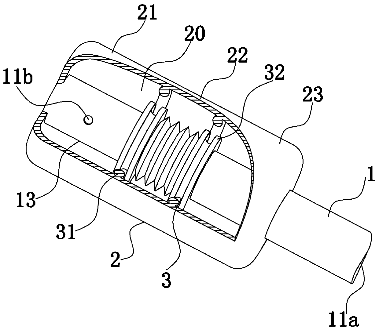 Nasal cavity bleeding stopping device