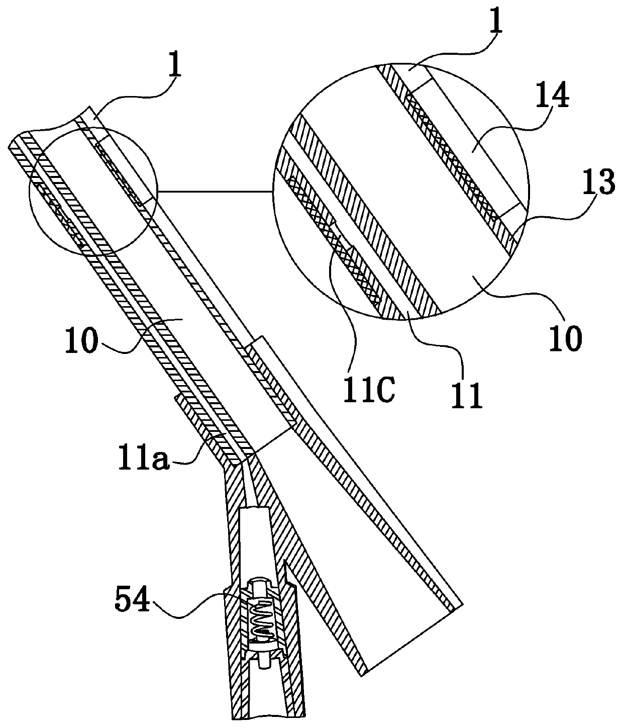 Nasal cavity bleeding stopping device