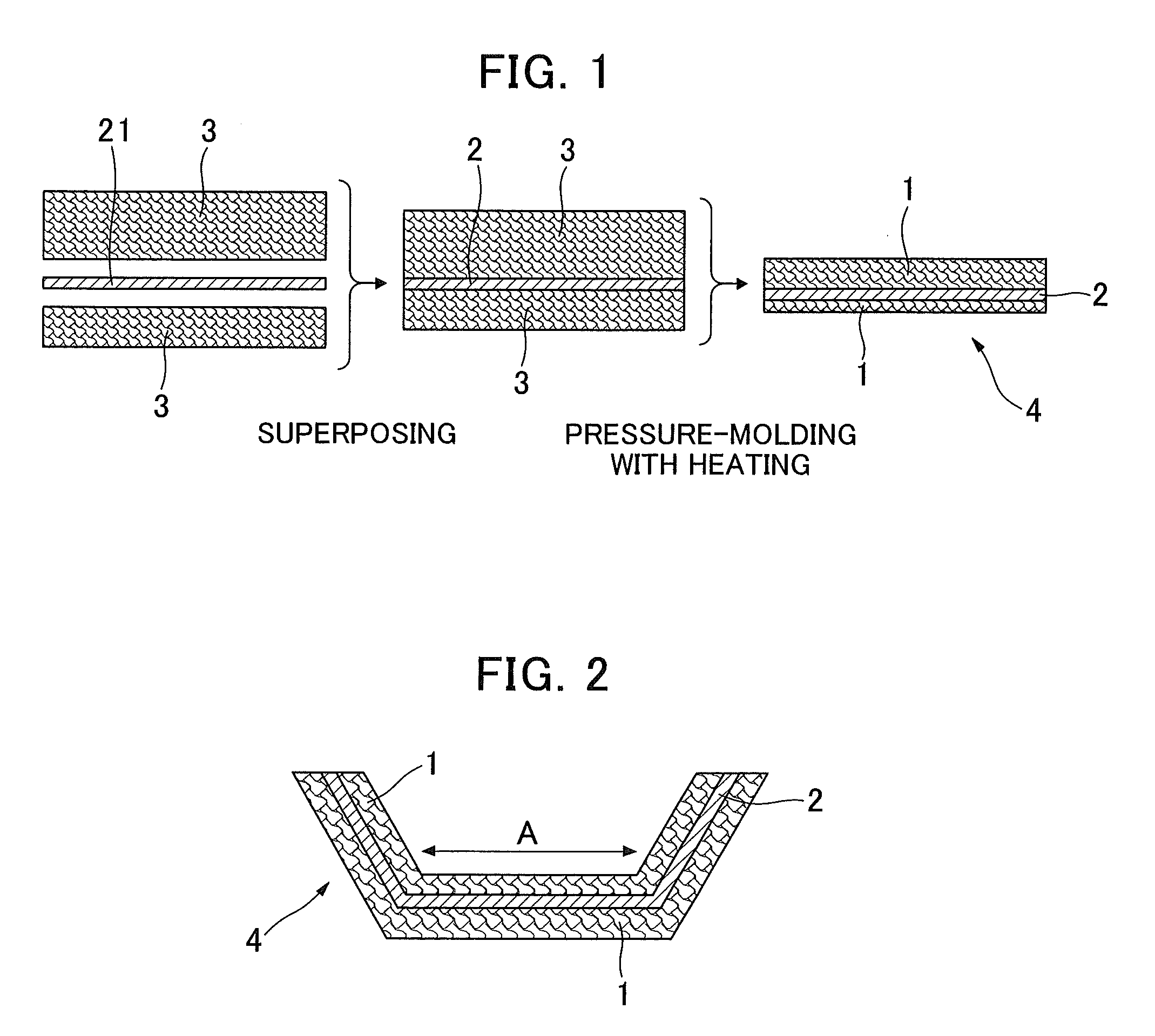 Sound-insulating laminated structure and method for the production thereof