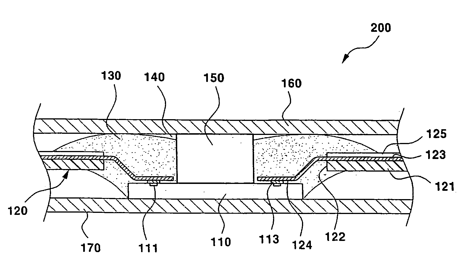 Heat-radiating tape carrier package and method for manufacturing the same