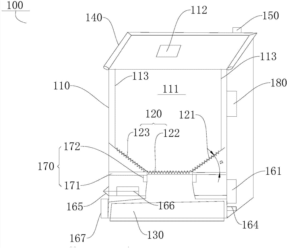 Garbage incinerator with separation device