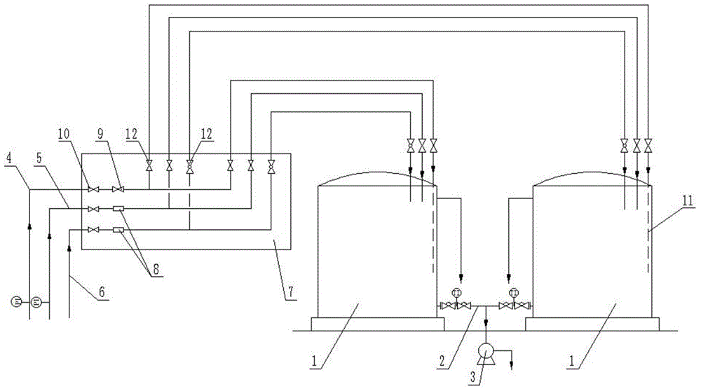 Steam-driven phosphoric acid system cleaning fluid preparation device with temperature control linkage function