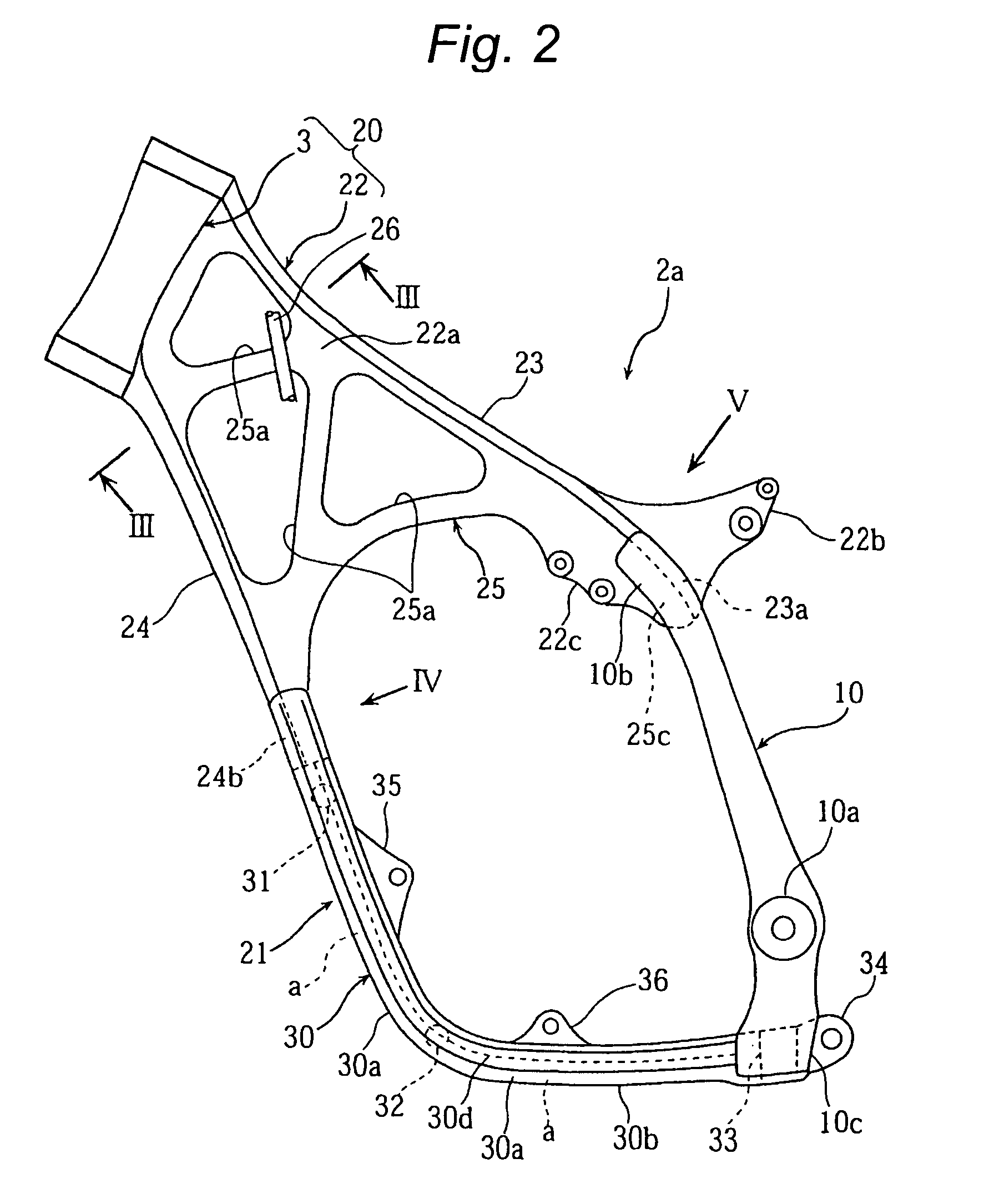 Vehicle body frame for motorcycle