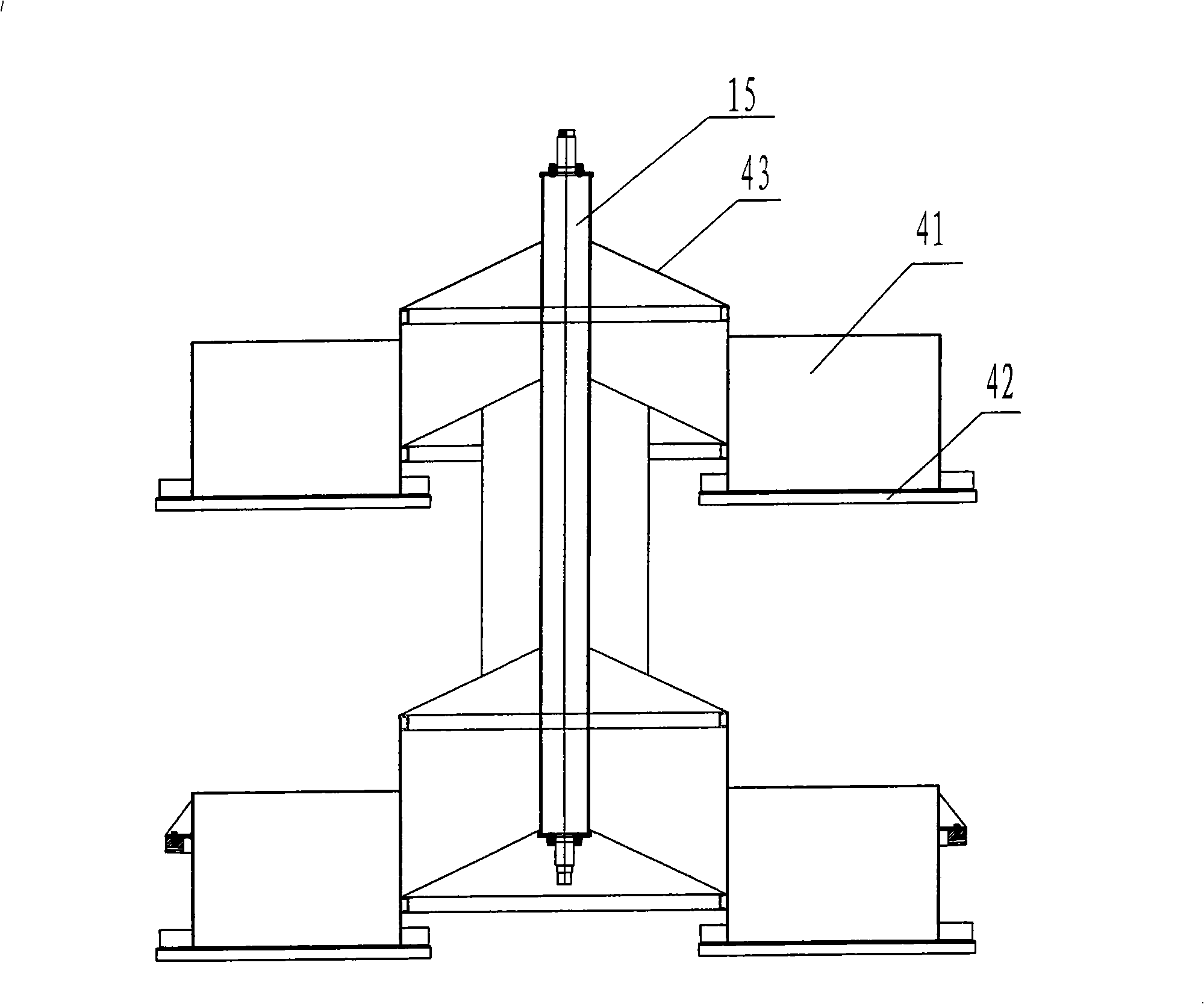 Method and equipment for continuous gradient counterflow extraction for producing soybean concentrate protein