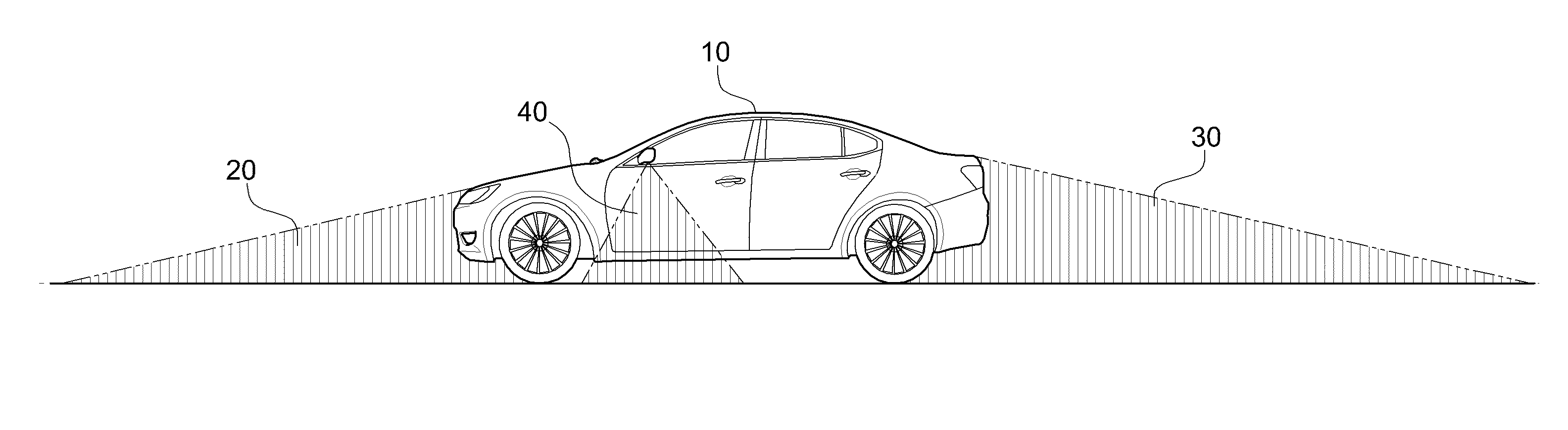 Apparatus and method for displaying a blind spot