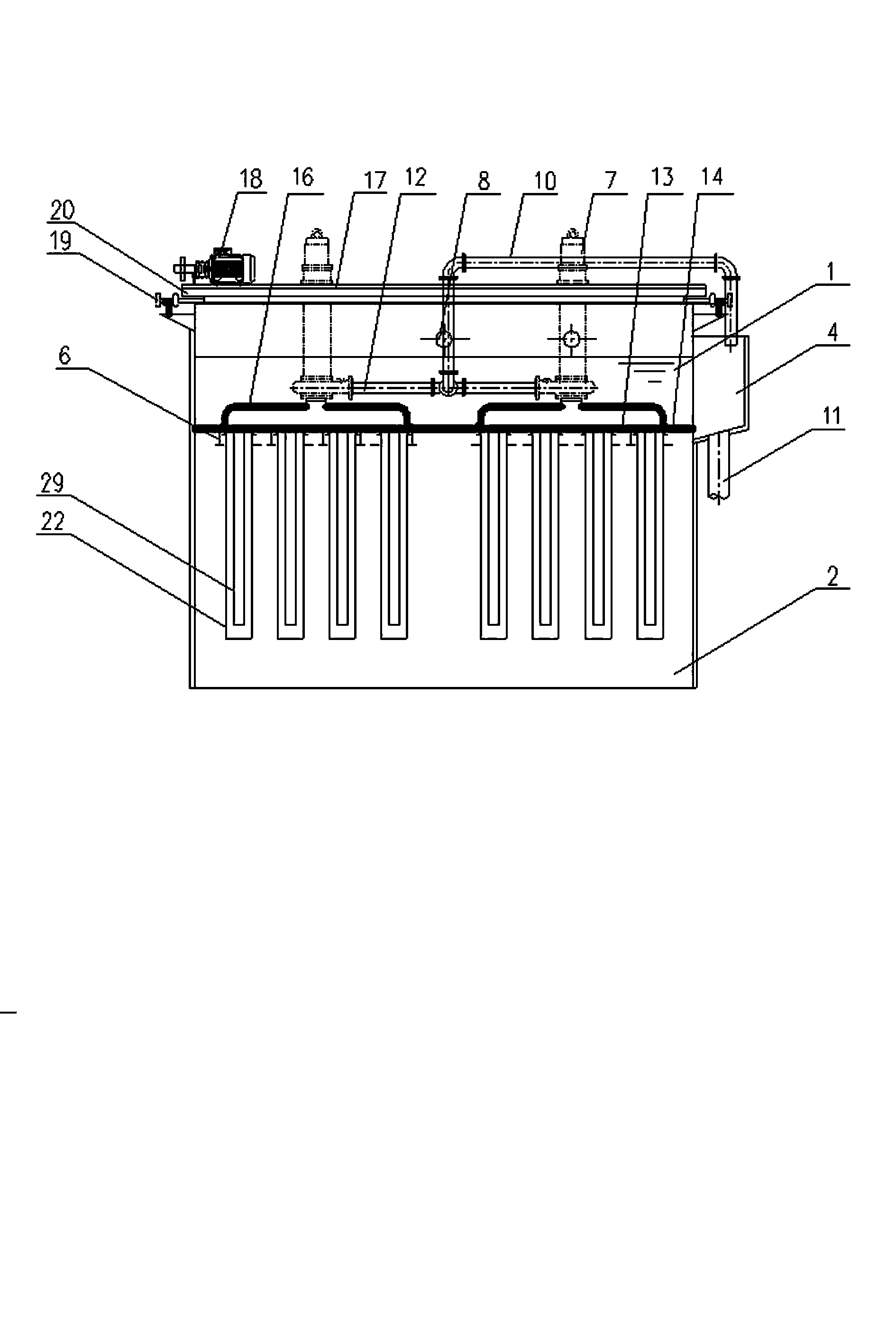 Filter-cloth filter for water treatment