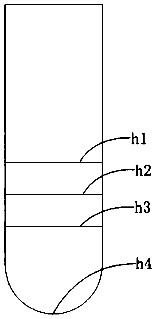 Centrifugal sample layered liquid volume acquisition method
