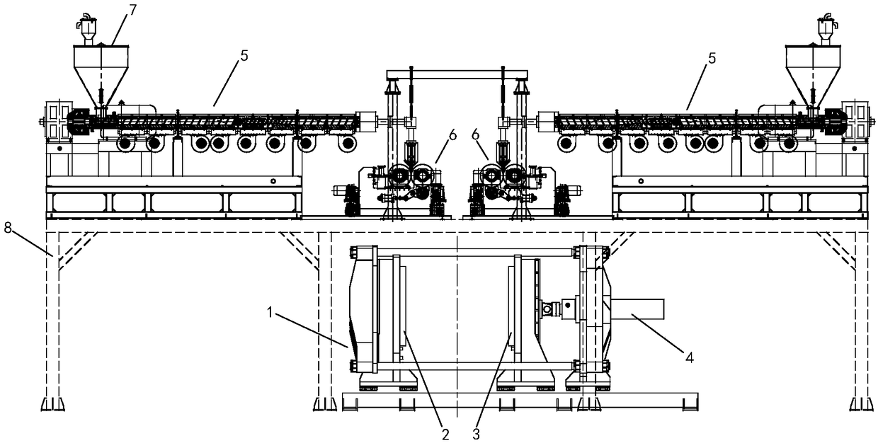 Double-layer blister forming integrated machine and one-time molding method for double-layer plate