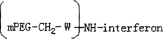 Polyethylene glycol-interferon coupler and its preparation method