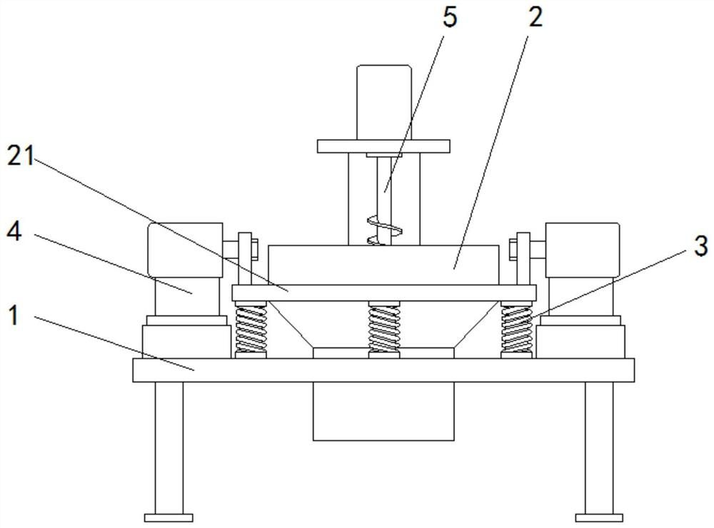 Gluing powder filling and discharging device