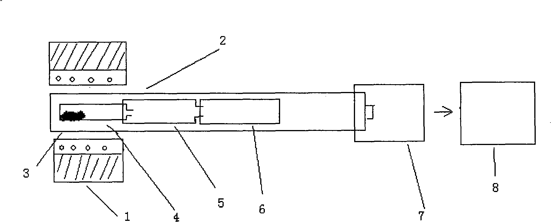 Vacuum sublimation purification method and device of organic material