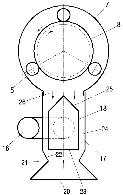 A combine harvester and its compound cleaning system