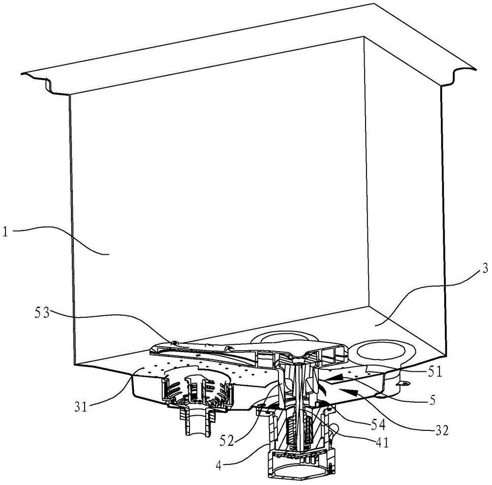 Open type water pump and application thereof