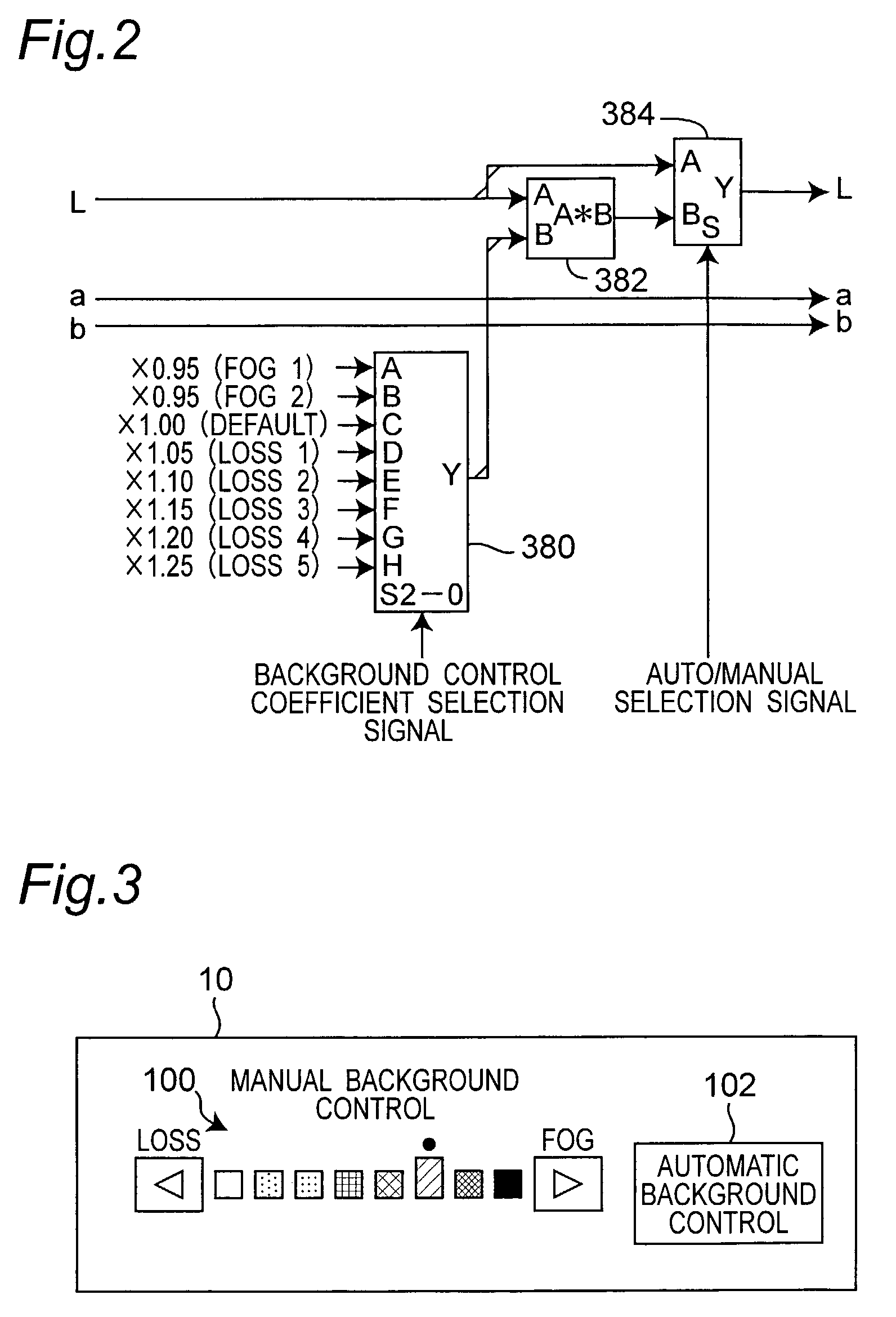Color image processing apparatus with background control