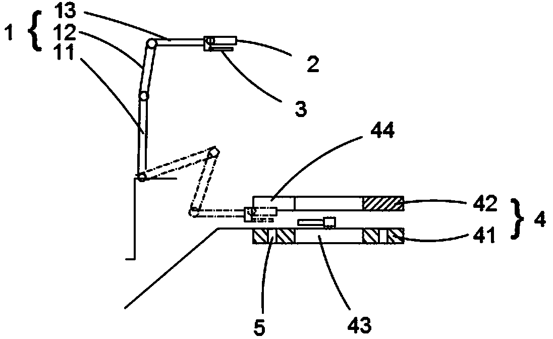 Working method of ear picking device for high stalk crops