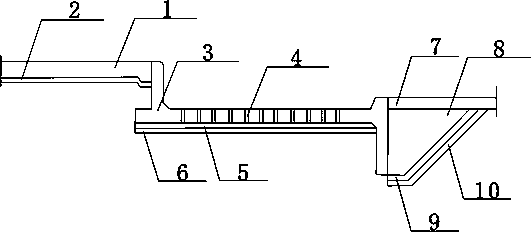 Water gate energy dissipation structure