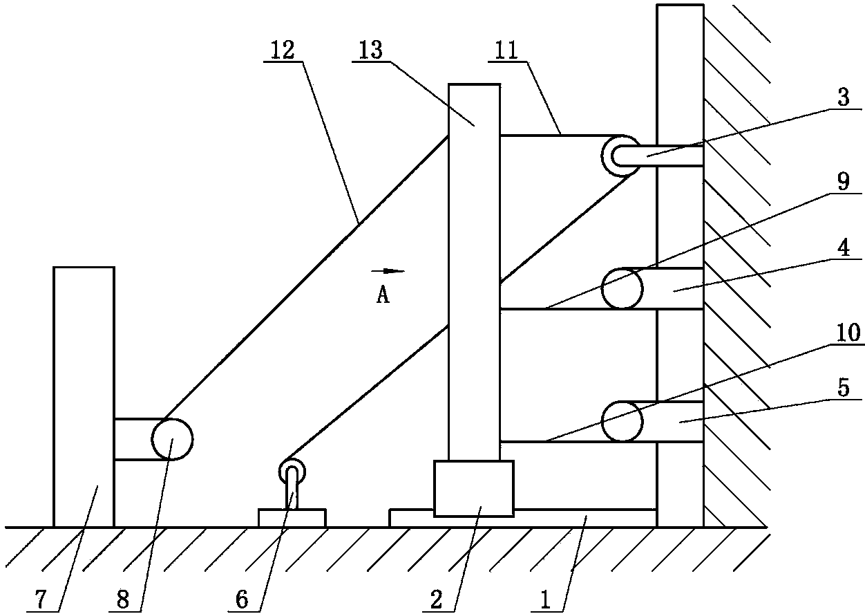 Overall installing device and installing method for extra-large shield launching hole door sealing steel ring