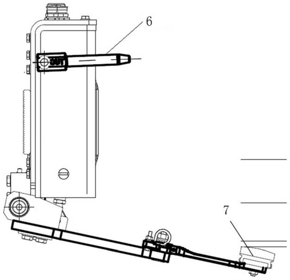 A current receiver lifting shoe mechanism