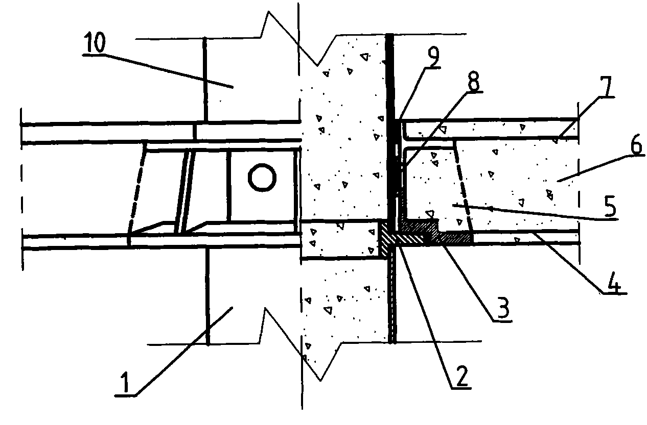 Steel tube concrete column-plate hinged joint node