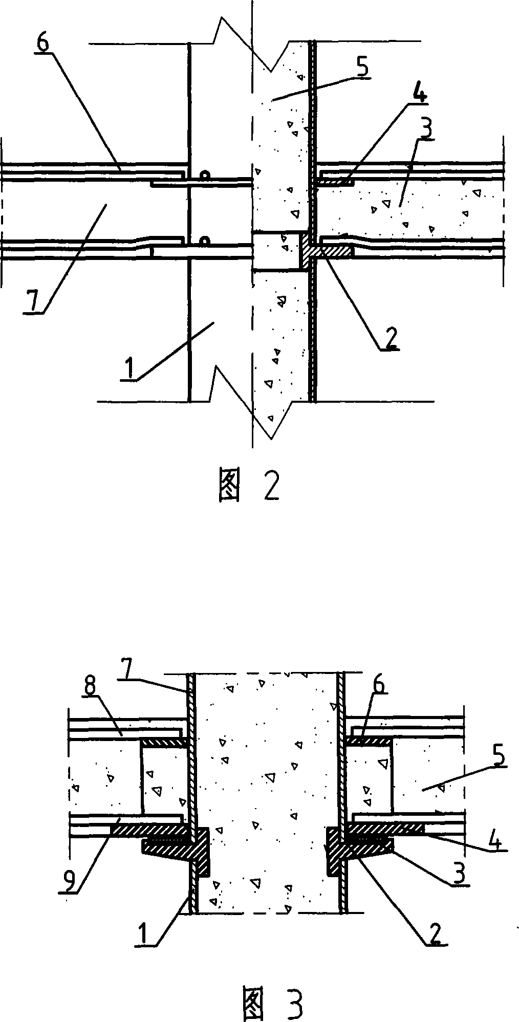 Steel tube concrete column-plate hinged joint node