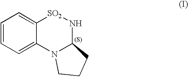Process for the synthesis of (3aS)-5,5-dioxo-2,3,3a,4-tetrahydro-1H-pyrrolo[2,1-c][1,2,4] benzothiadiazine