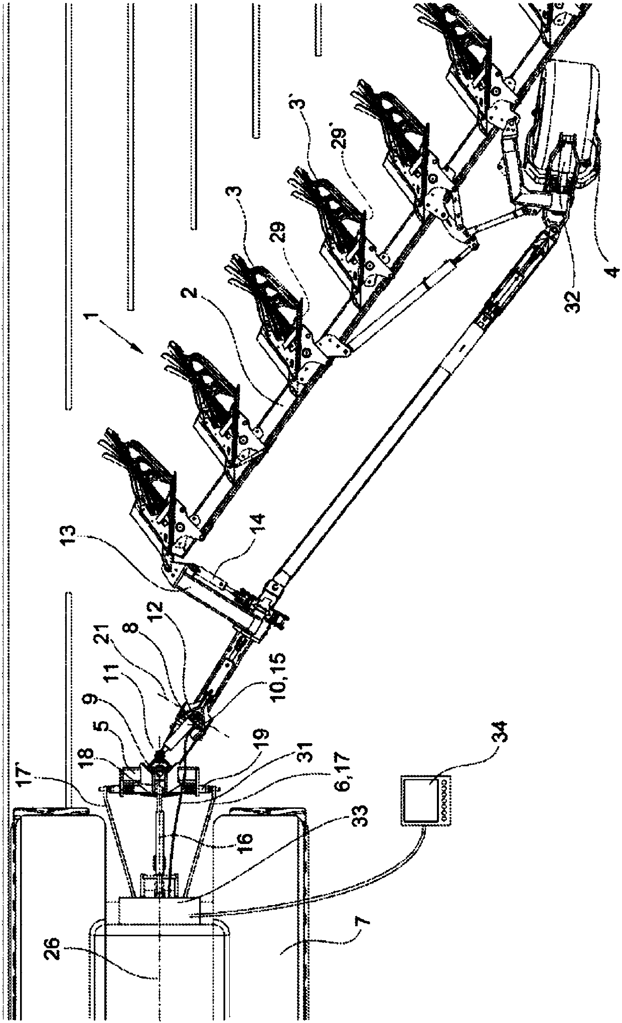 Semi-mounted plough