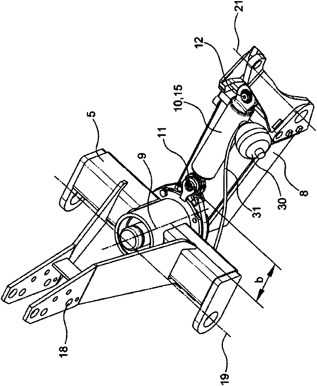 Semi-mounted plough