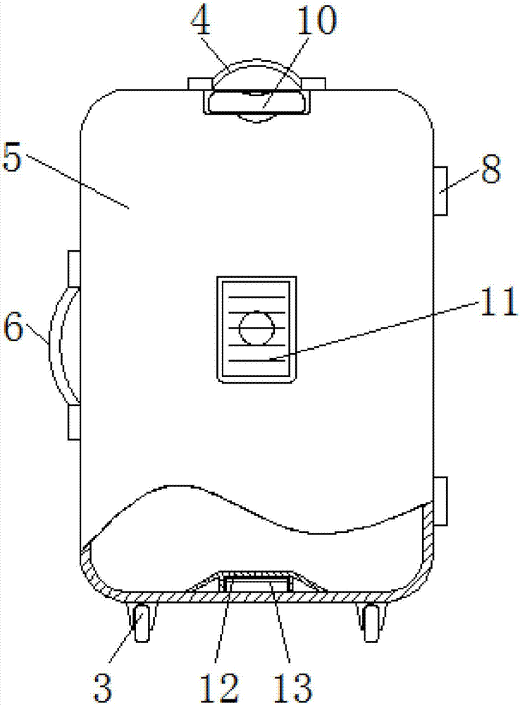 Anti-loss suitcase with sealing function