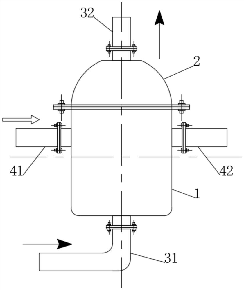 A dual-variable extended flue gas filtering device and its application method