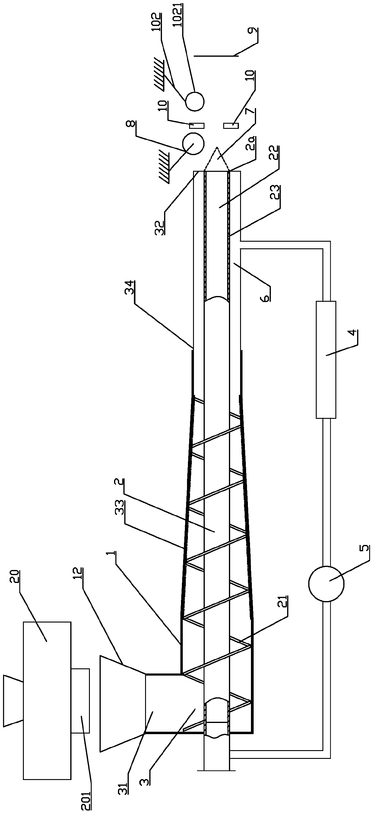 Insulation pipe forming machine