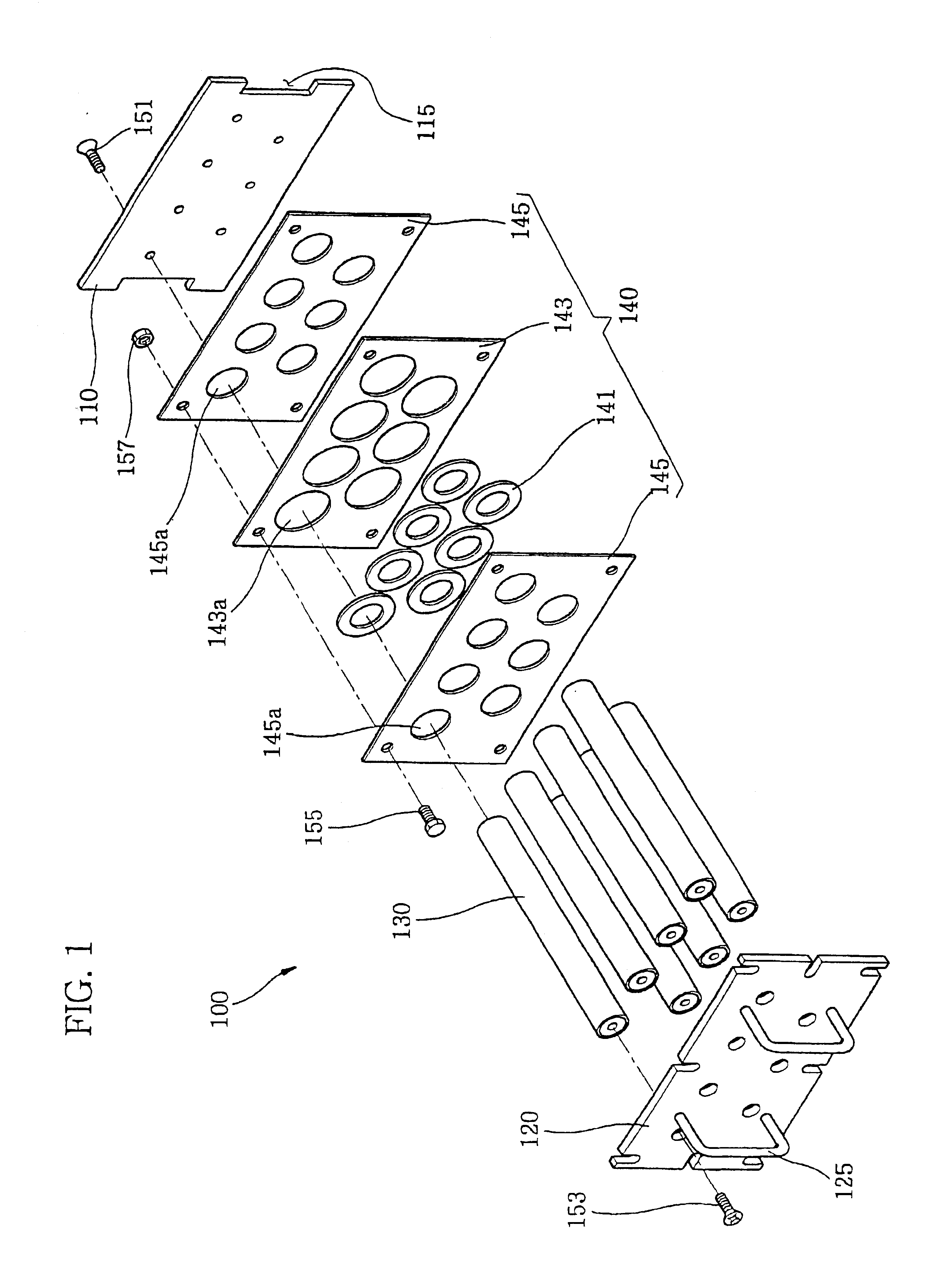Removal unit for metal alien material removal apparatus