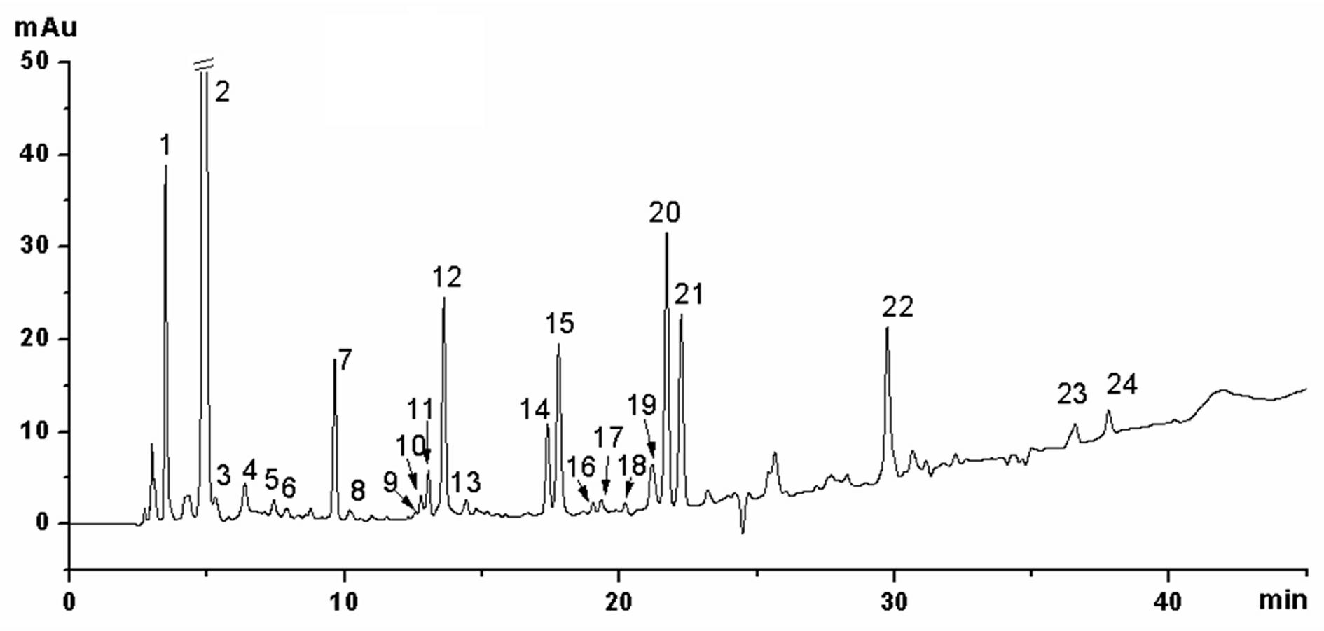 Construction method of seed melon HPLC (High Performance Liquid Chromatography) fingerprint spectrum and standard fingerprint spectrum thereof