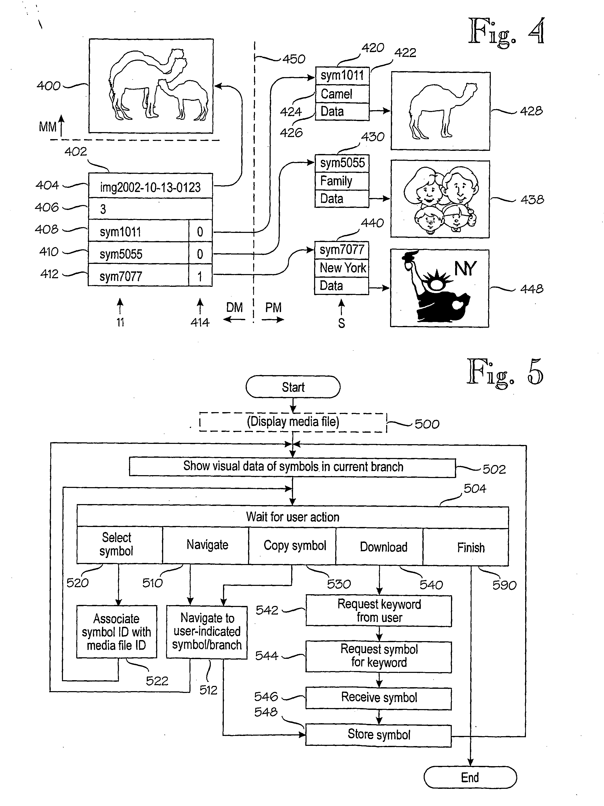 Classification of media files based on symbols